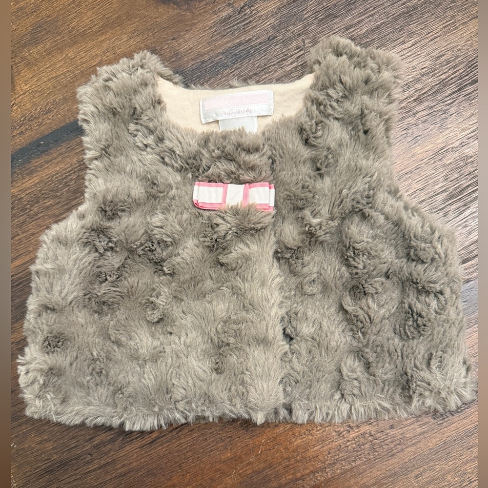 Janie and Jack Faux Fur Baby Vest, 0 to 6 months